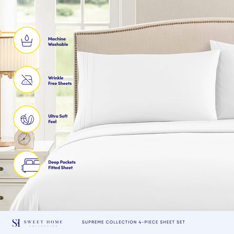 Sweet Home Collection close-up brushed microfiber texture highlighting softness benefit