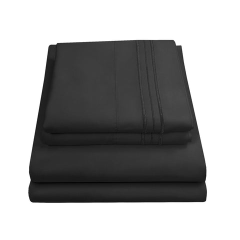 Sweet Home Collection front packaging showing queen sheet set and benefits
