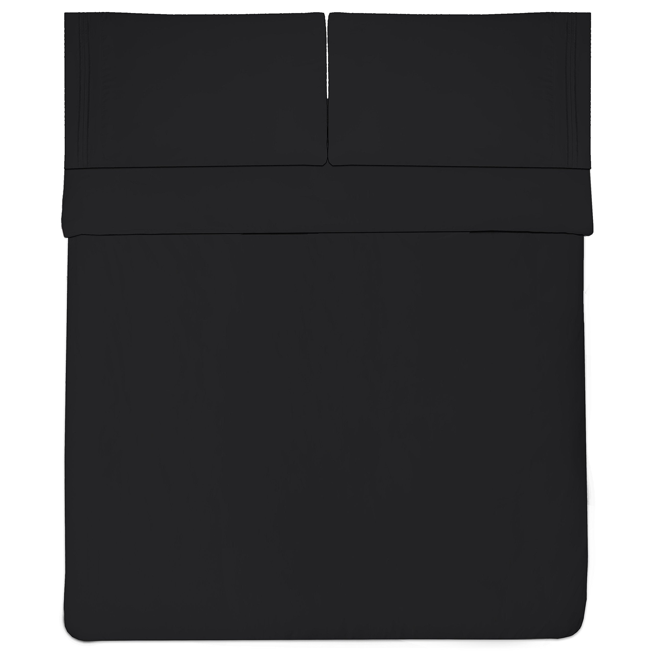Sweet Home Collection queen sheets on a styled bed for restful look