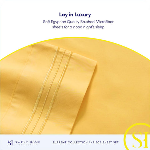 Sweet Home Collection deep pocket demonstration showing fit on thick mattress and coverage