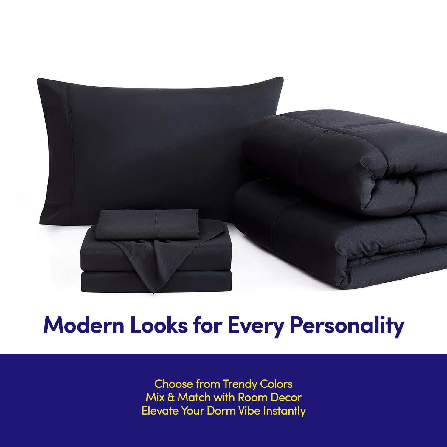 Sweet Home Collection fitted-sheet detail shows snug elastic fit and secure corners