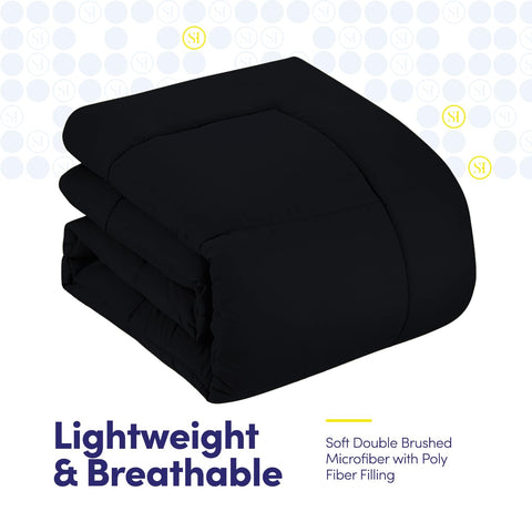 Sweet Home Collection mattress size comparison showing coverage and fit on full bed