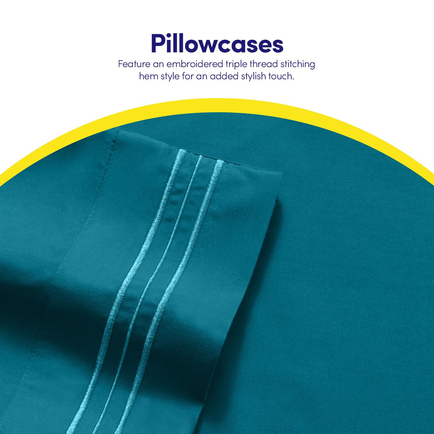 Sweet Home Collection deep pocket demonstration showing fit on a thick mattress up to 16 inches