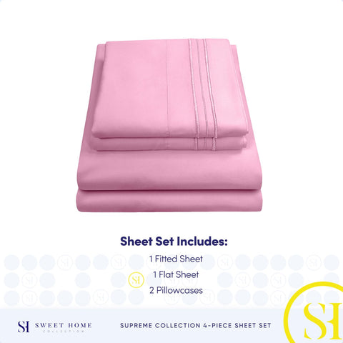 Sweet Home Collection brushed microfiber texture close-up highlighting soft feel and breathable comfort