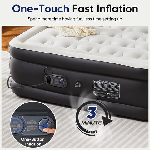 Sweetcrispy built-in pump and control panel for fast inflation and simple operation
