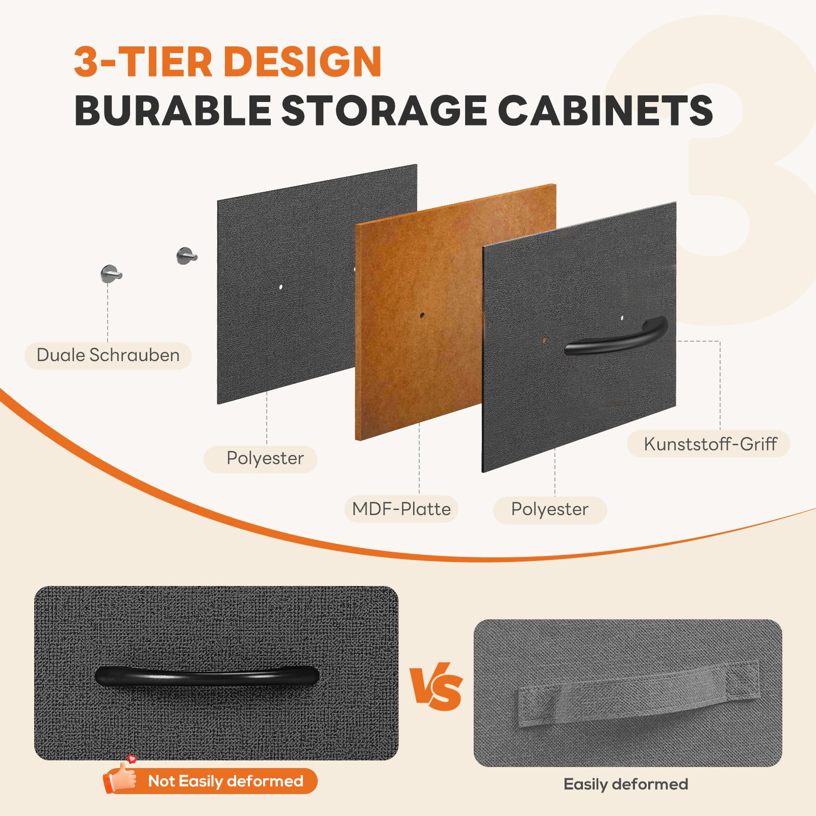 Sweetcrispy fabric bin texture close-up highlighting flexible storage benefit