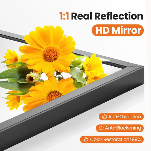 Sweetcrispy HD glass reflection closeup showing distortion-free surface for precise grooming