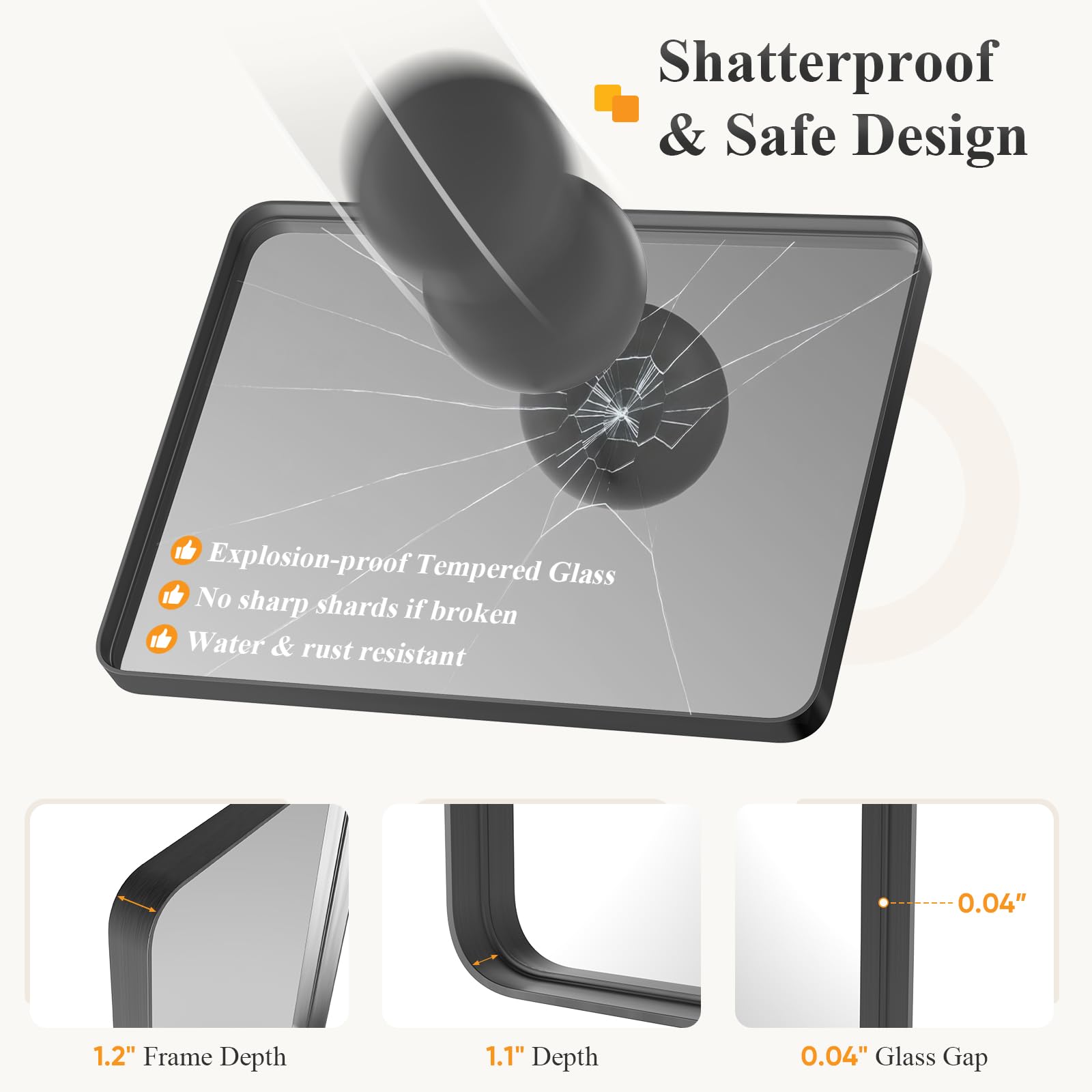 Sweetcrispy mirror installed in bathroom showing improved grooming visibility