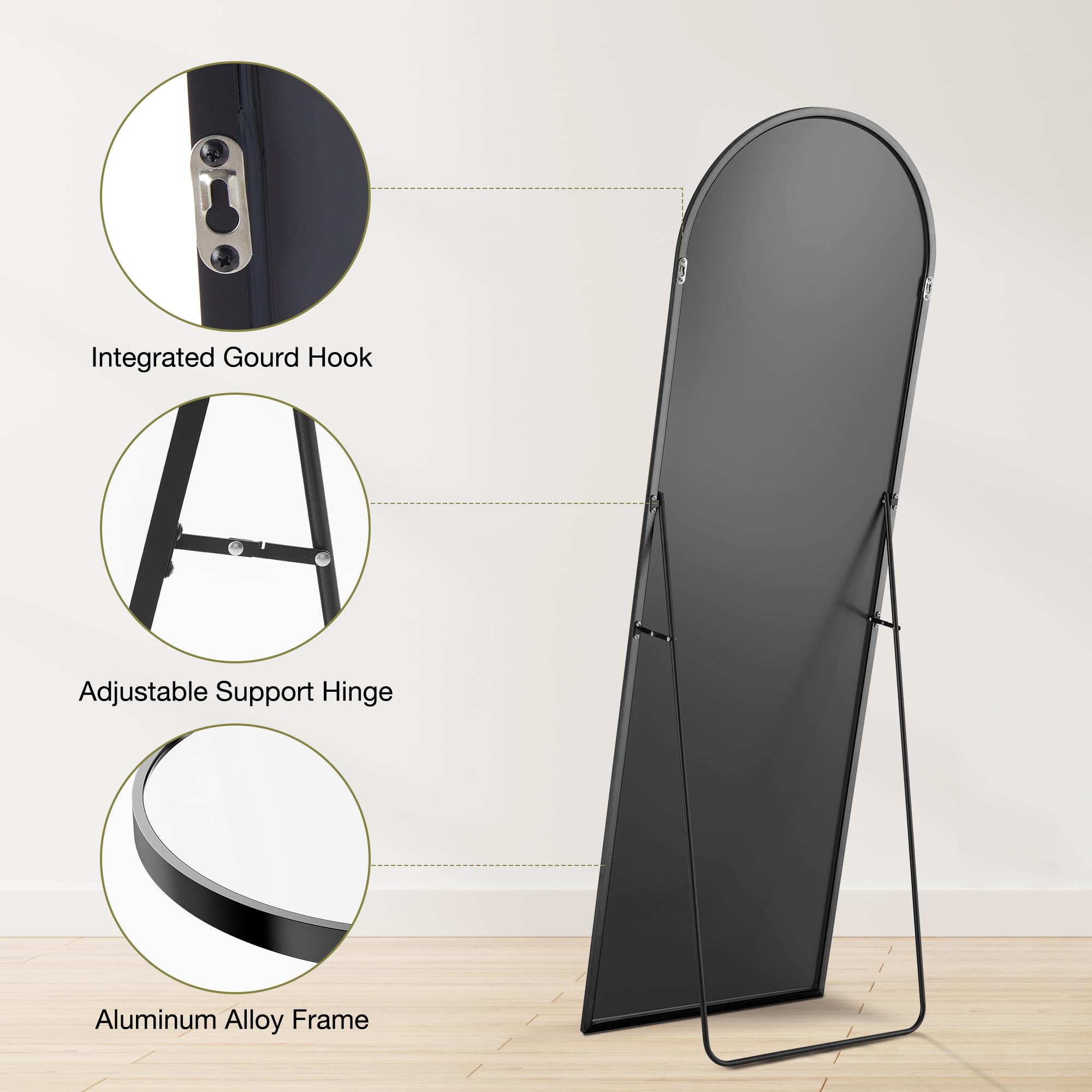 Sweetcrispy leaning against wall to show space-saving setup and modern look
