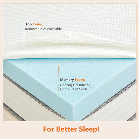 Sweetcrispy topper on RV bed showing compact comfort on the road
