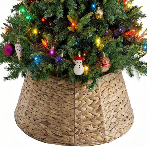 Sweetcrispy front view showing natural woven collar and tidy finish