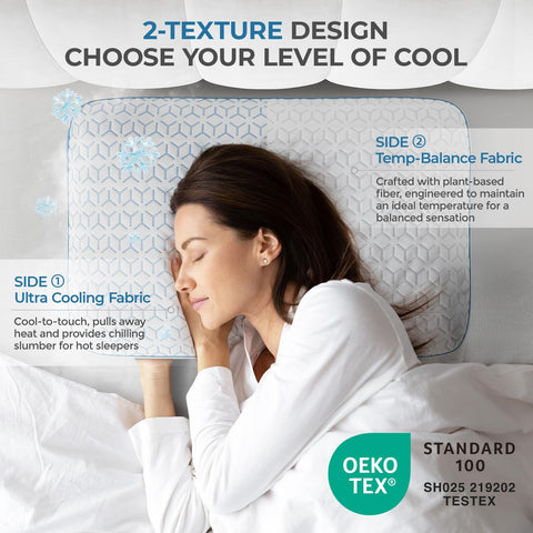 Sweetnight close-up of cool-touch fabric showing quick heat dissipation
