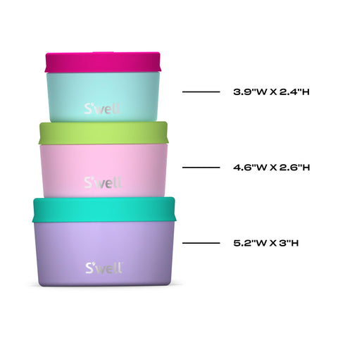 S'well canister with snack in tote conveying portability and convenience benefit