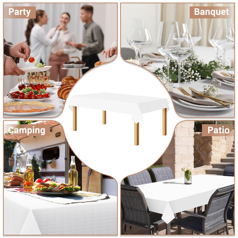 SWGIEEI white tablecloth at a wedding delivering elegant look