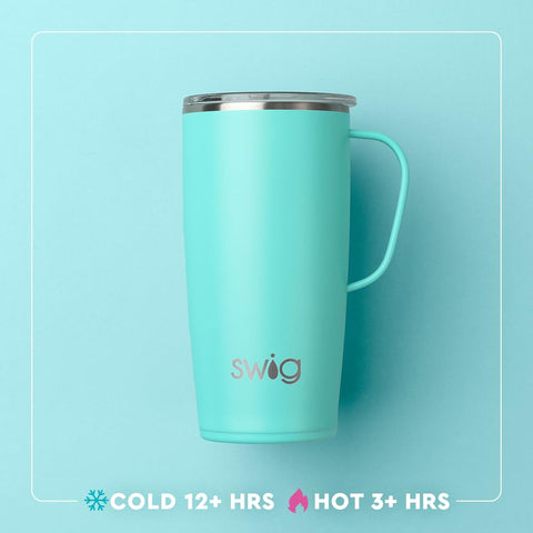 Swig Life interior close-up with ice highlights triple-insulation keeping drinks colder longer benefit