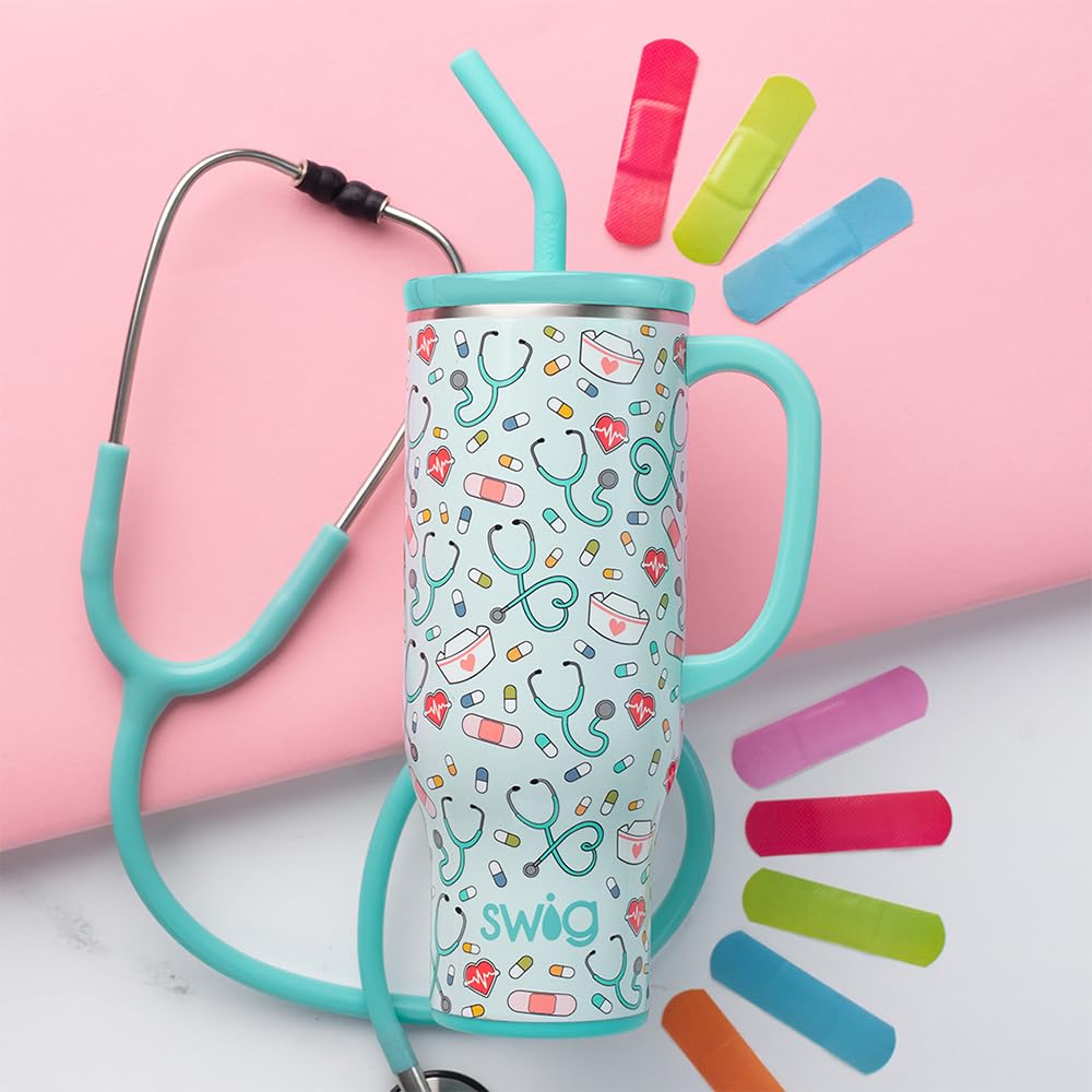 Swig Life lid and reusable straw close-up showing BPA-free sipping convenience