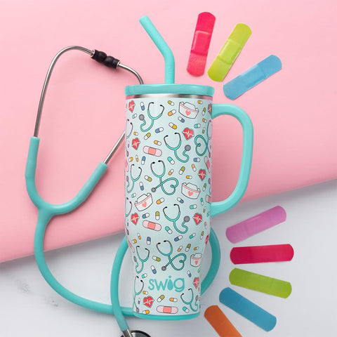 Swig Life lid and reusable straw close-up showing BPA-free sipping convenience
