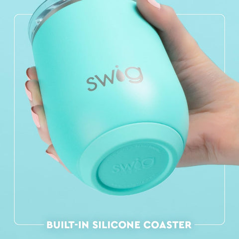 Swig Life Bride to Be base detail showing non-slip coaster protection