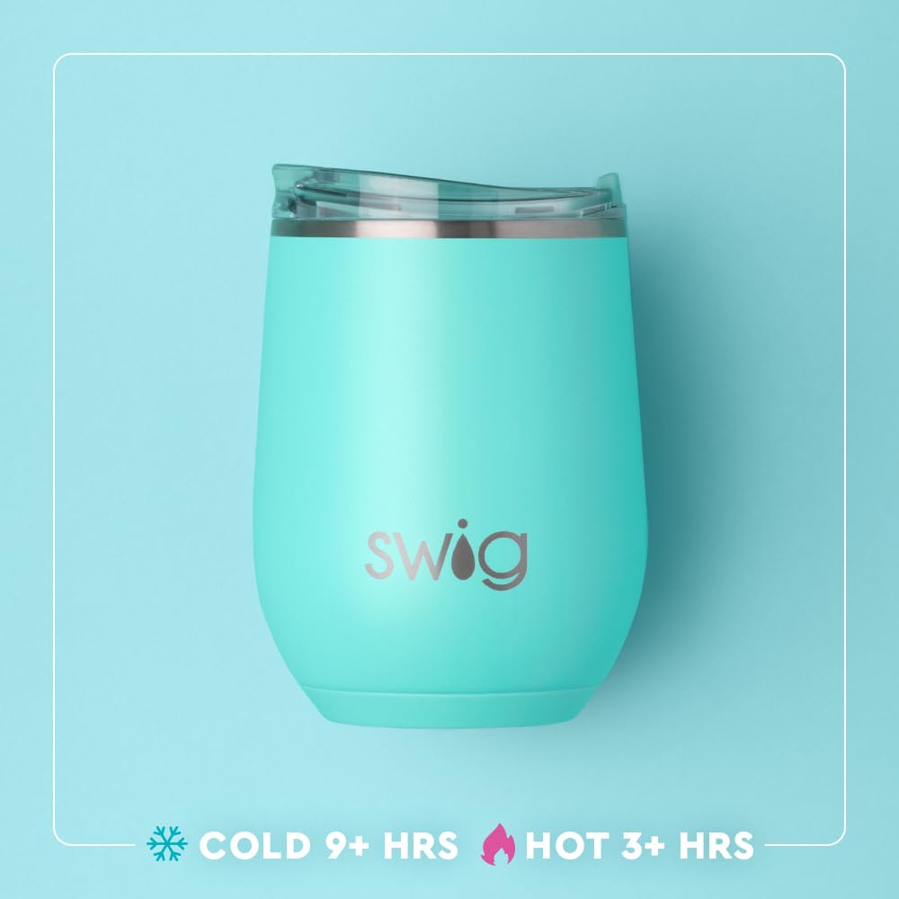 Swig Life Bride to Be in hand demonstrating portable size and grip