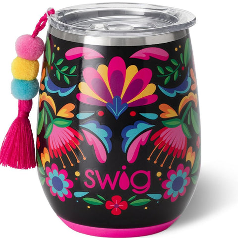 Swig Life Caliente front view showing cup shape and bold color, durable and stylish