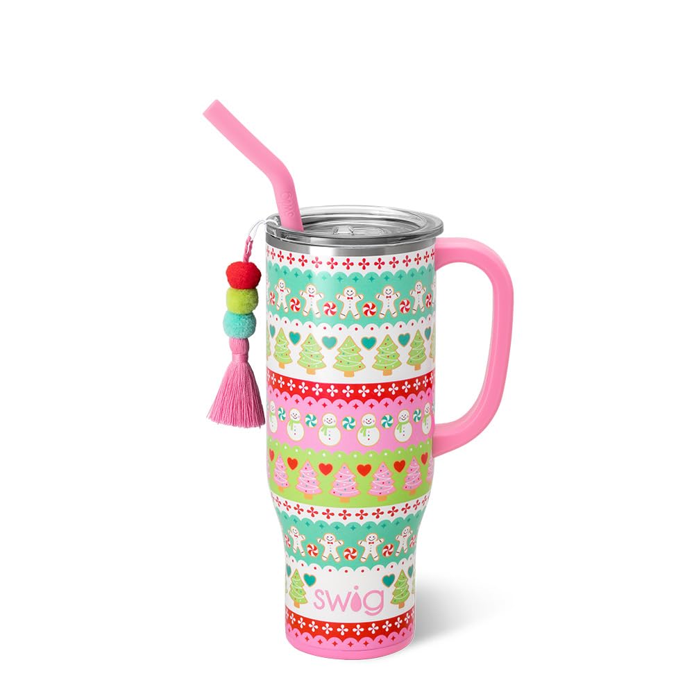 Swig Life cookie jar front view showing pattern and capacity benefit