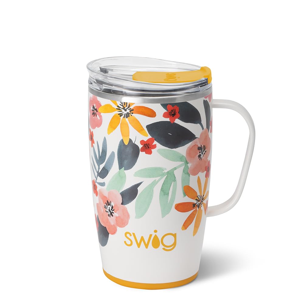 Swig Life Honey Meadow front view showing colorful finish and capacity benefit