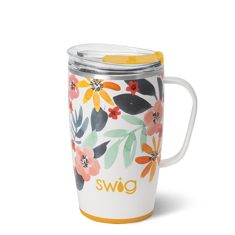 Swig Life Honey Meadow front view showing colorful finish and capacity benefit