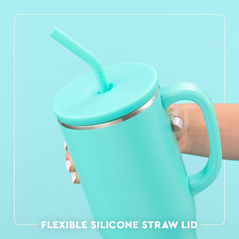 Swig Life silicone coaster base close-up showing anti-slip protection and surface-safe benefit