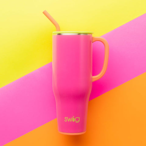 Swig Life handle detail for easy carrying and comfortable grip benefit