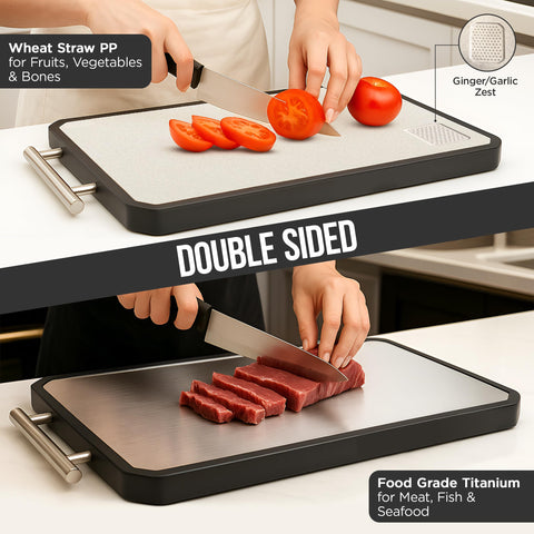 Swing & Swagger close-up of titanium surface highlighting smooth non-porous finish for hygienic prep