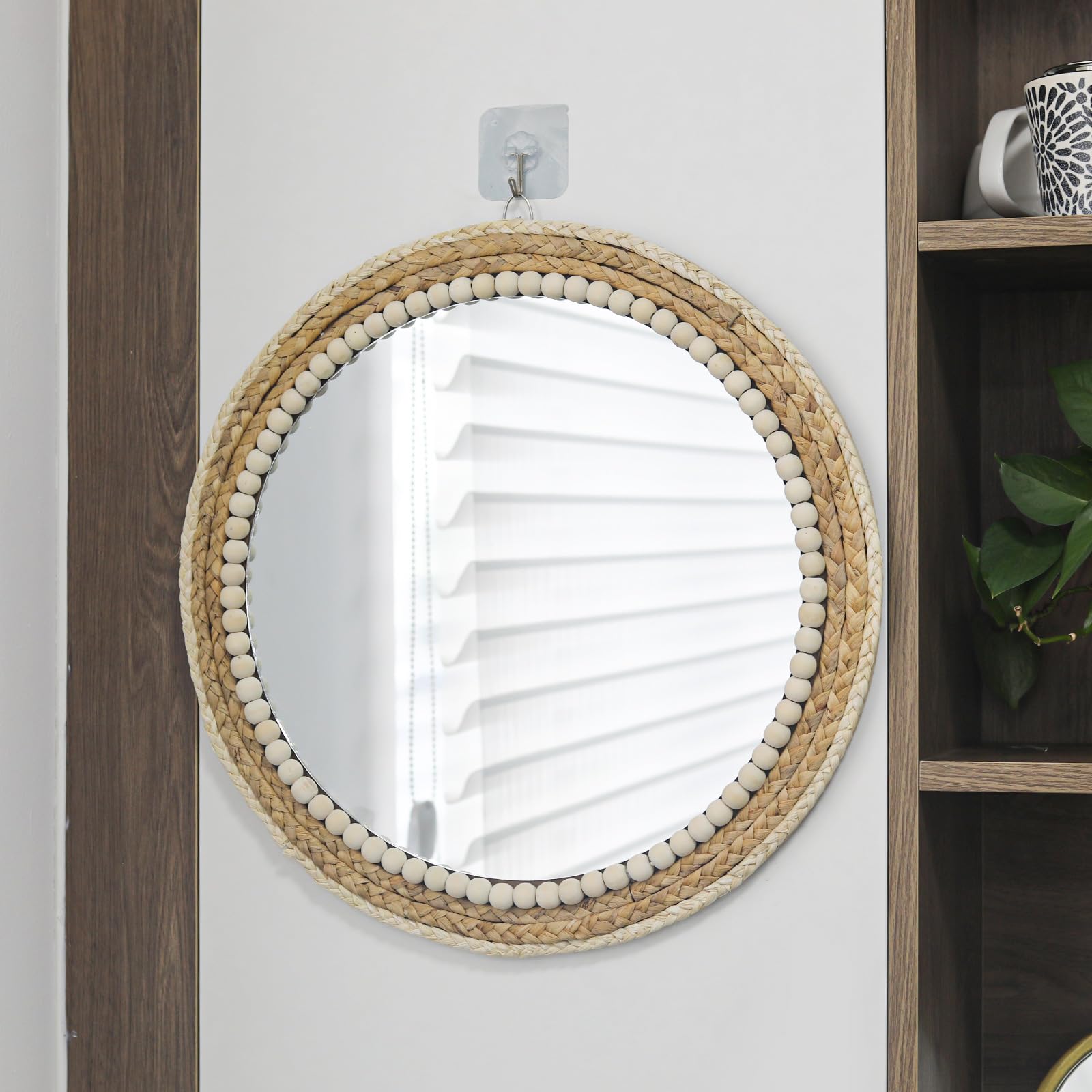 SWTHONY close-up wooden bead edge highlighting craftsmanship and texture