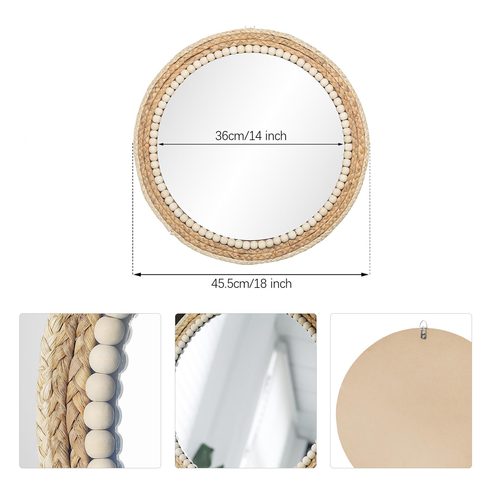 SWTHONY side profile showing woven frame texture and lightweight hanging benefit