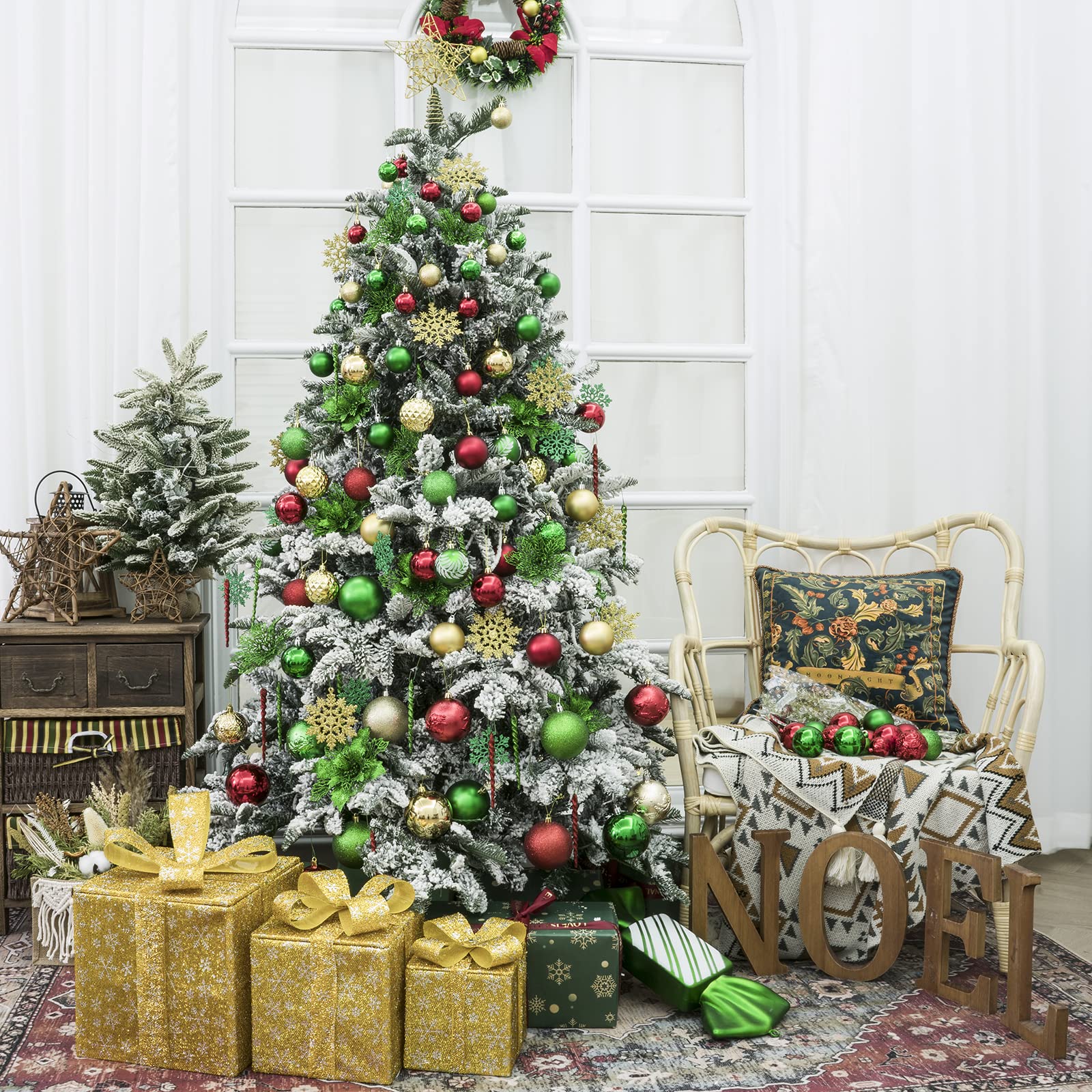 SY CRAFT hand-held gift box with ornaments stored neatly for compact storage