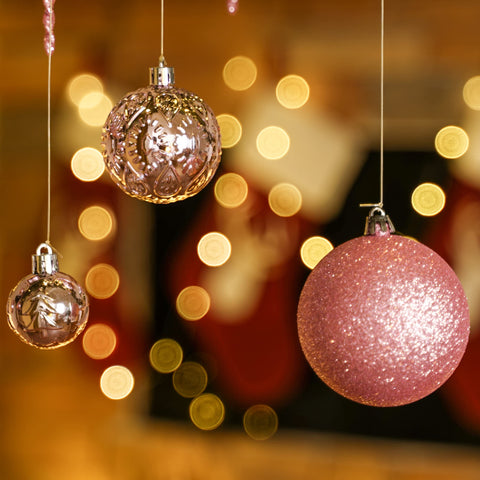 SY CRAFT assortment hung on a tree demonstrating layered color and sparkle