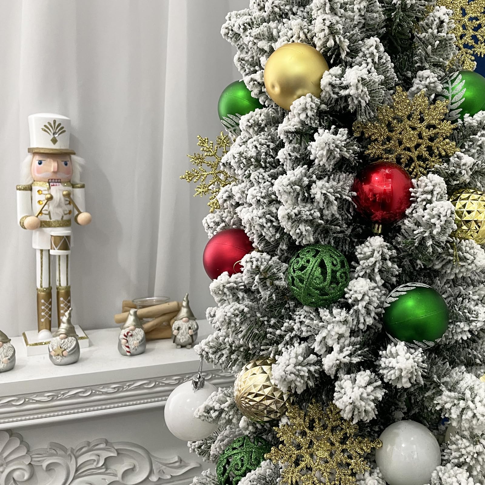 SY CRAFT ornaments beside a ruler showing size range and scale for planning