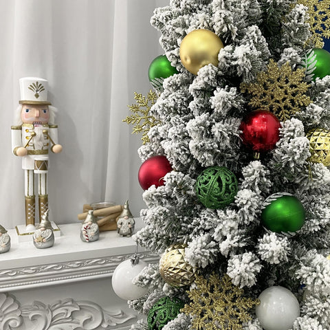 SY CRAFT ornaments beside a ruler showing size range and scale for planning