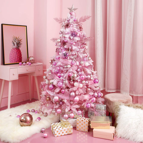 SY CRAFT ornaments used as vase filler for centerpieces and table styling