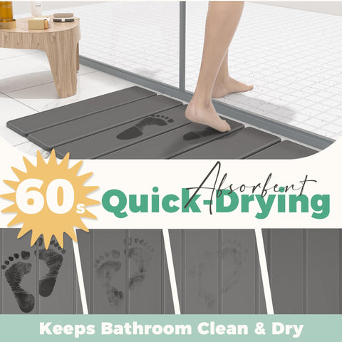 SYIPO mat next to bare foot showing scale and secure stepping benefit