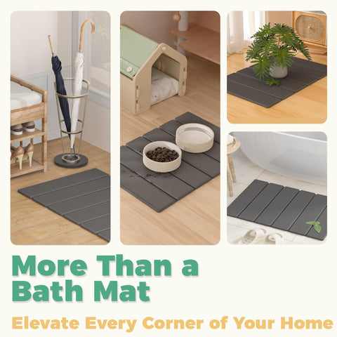 SYIPO mat under pet bowl protecting floor from spills and easy cleanup