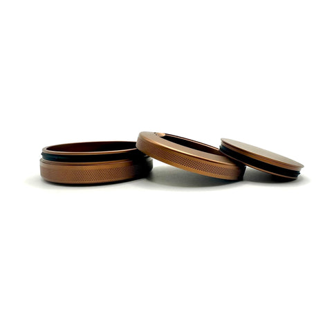 Syn Tin detail of rubber O-ring seal protecting contents from dust and splashes