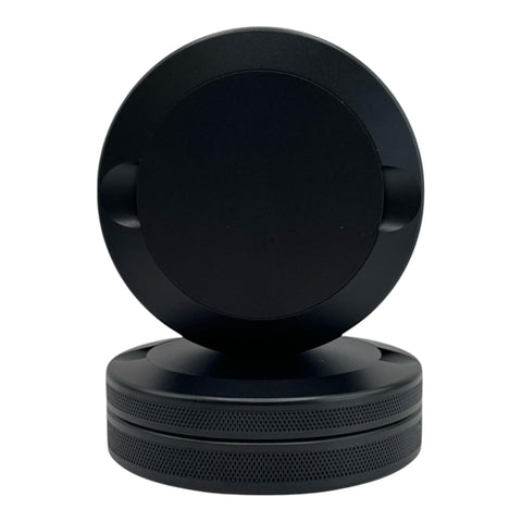 Syn Tin front view showing compact metal container benefit: discreet protection