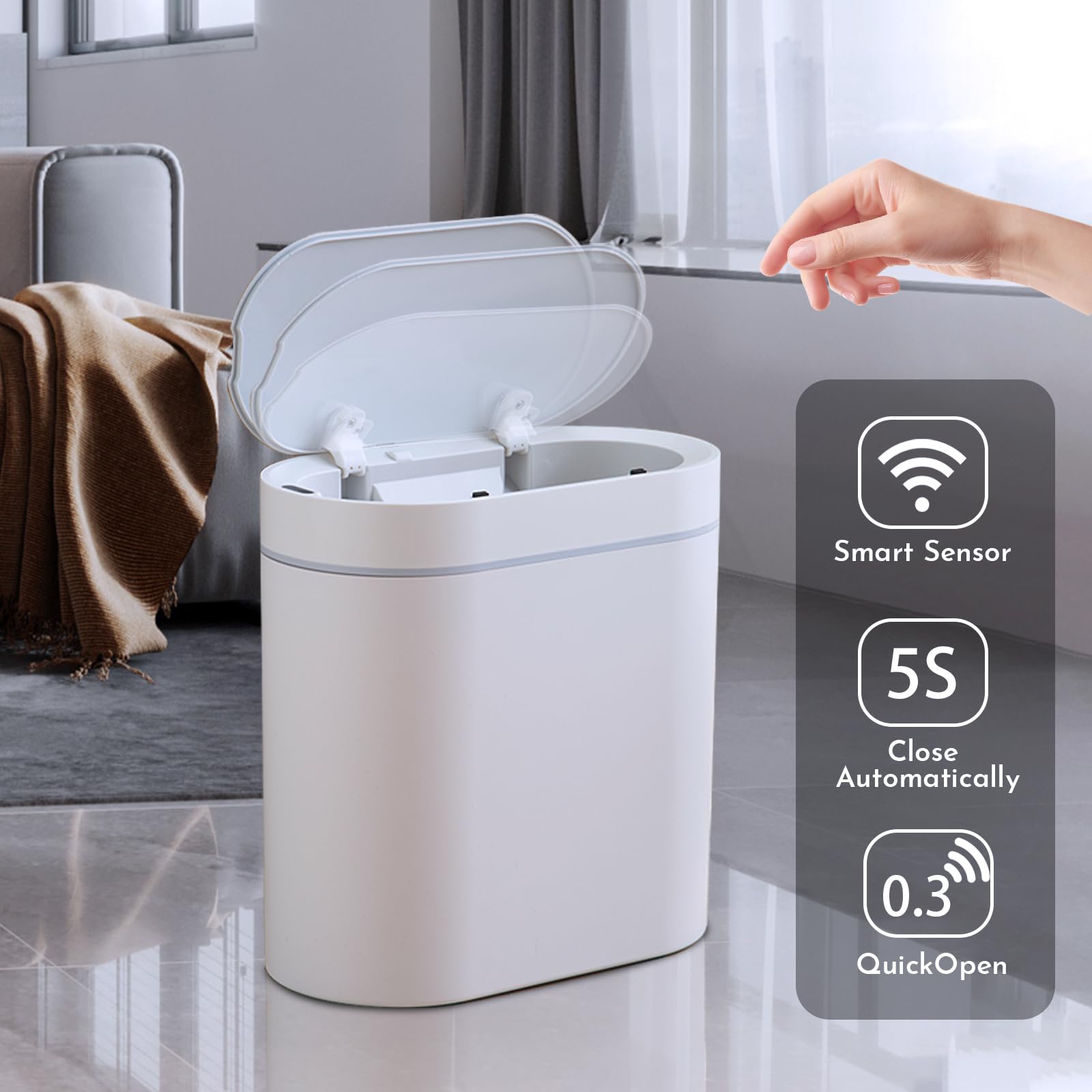 SYNCVIBE side profile highlighting slim oval design for narrow spaces