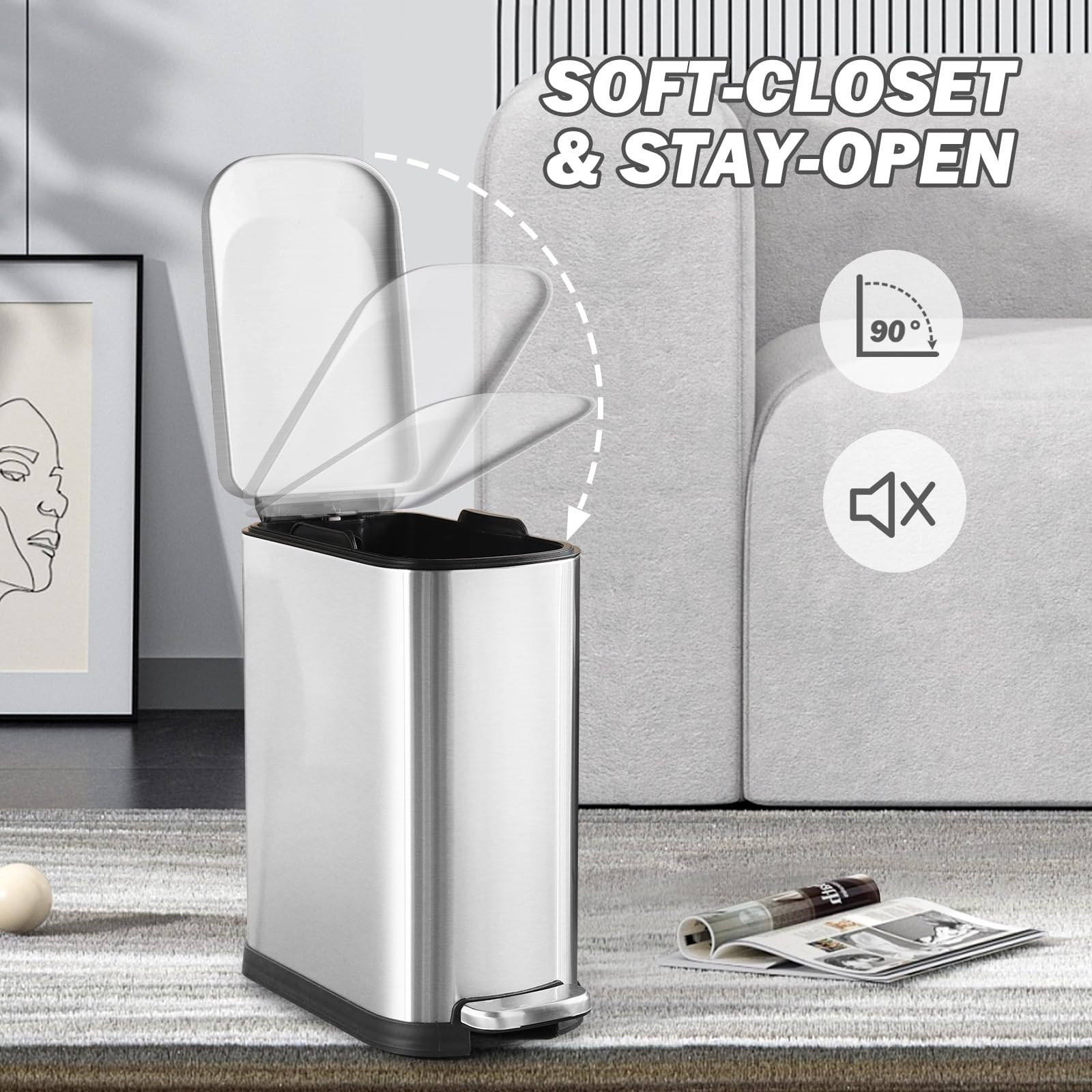 SYNCVIBE beside toilet to show 3.5-gallon size and space-saving