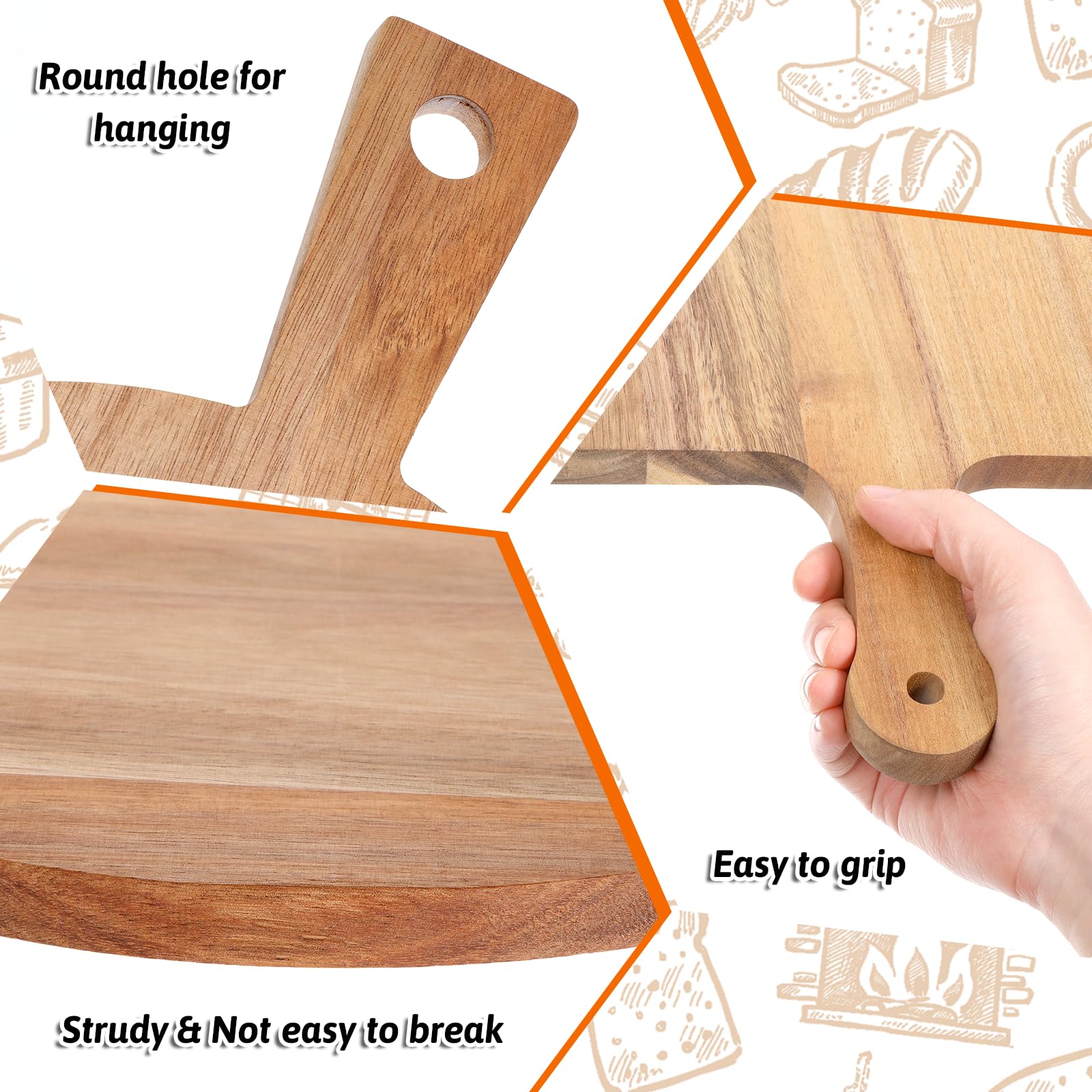 SynHHergyx round board grain detail showcasing durable attractive wood