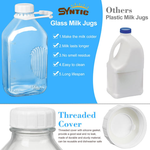Syntic close-up of lid thread and silicone gasket ensuring airtight seal benefit