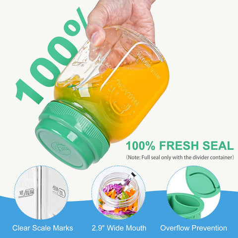 Syntic foldable stainless fork next to an open jar ready to eat, practical convenience