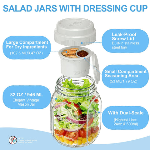 Syntic interior scale marks visible for portion control and easy measuring