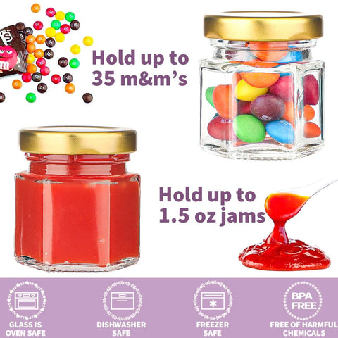 Syntic jars filled with honey illustrating portion control and gifting benefit