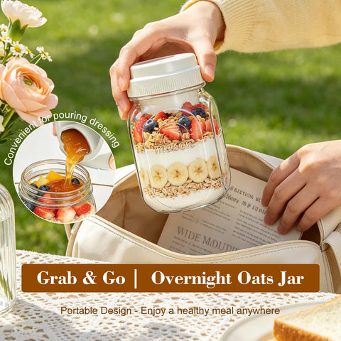 Syntic jar in an office lunch setting demonstrating convenient on-the-go meals