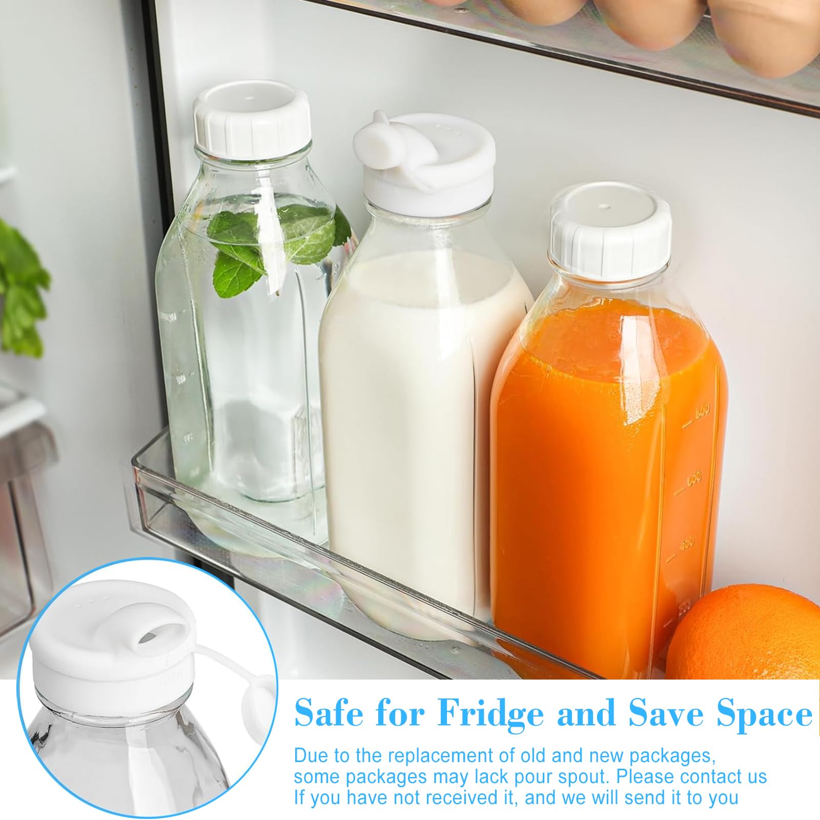 Syntic pour-spout cap pouring milk, benefits controlled drip-free serving